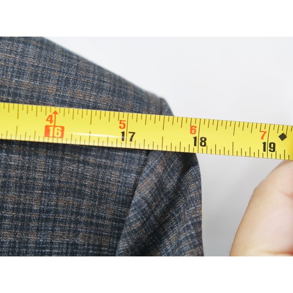 LIVERPOOL Blazer Fitted Suit Jacket Women Size L Plaid Brown Black NWT - Picture 14 of 14